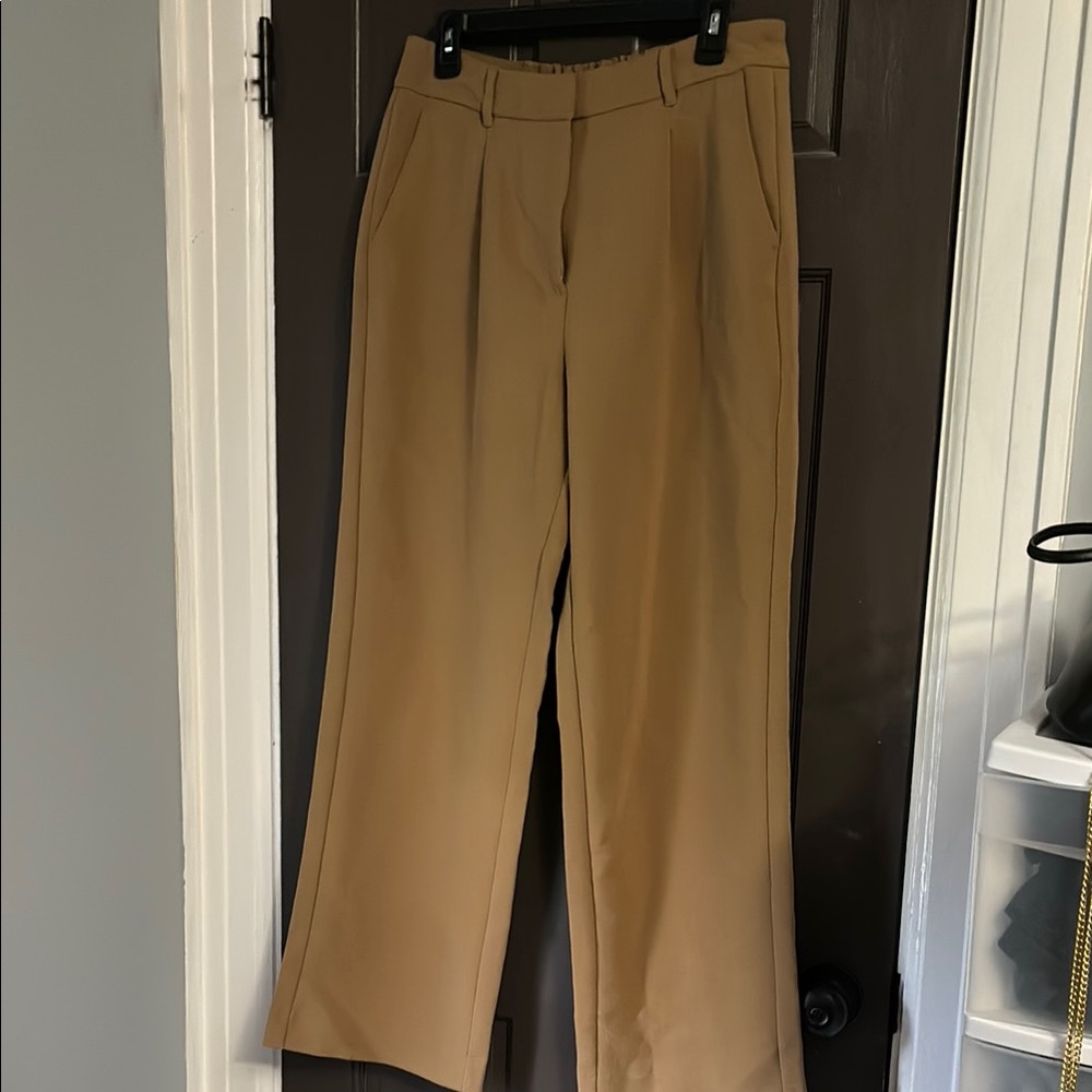 Old Navy Tan Wide-Leg Trousers